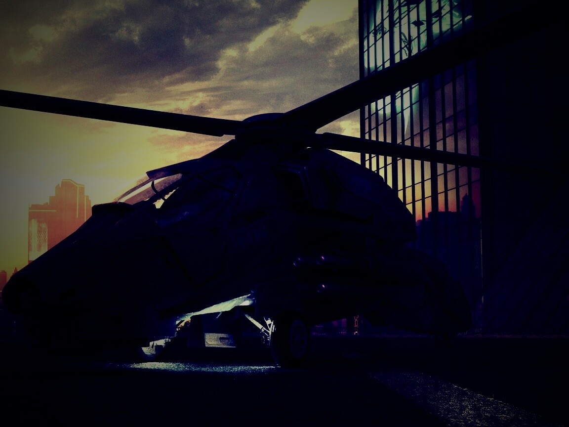 Фантастический вертолет обои