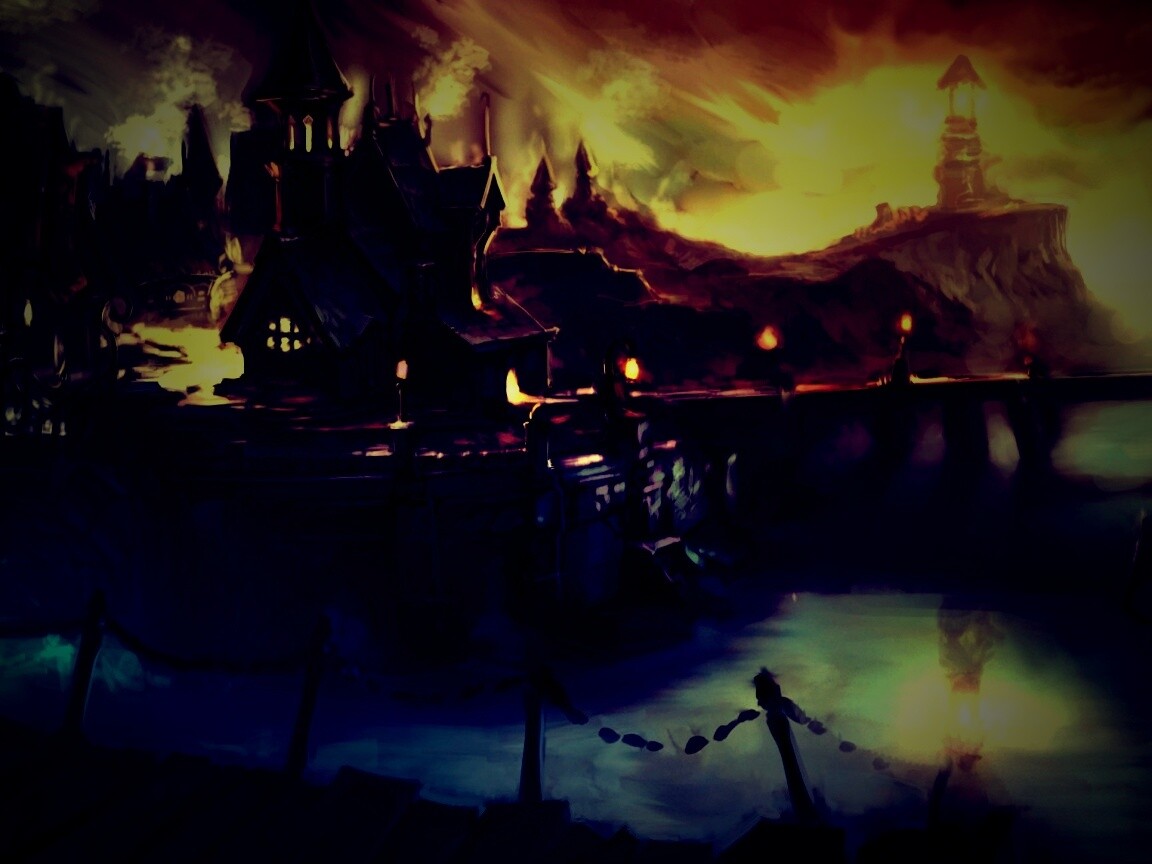 Волшебная деревня обои