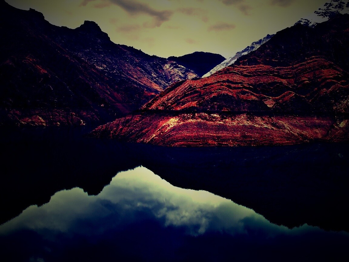 Горное озеро обои