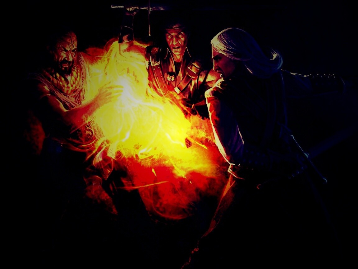 Геральт и Беренгар против Азара обои