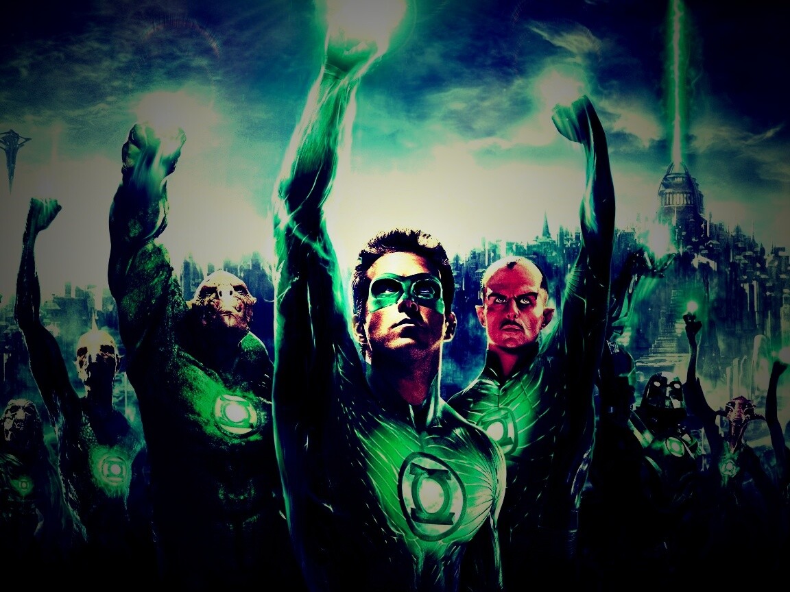 Зеленый фонарь обои