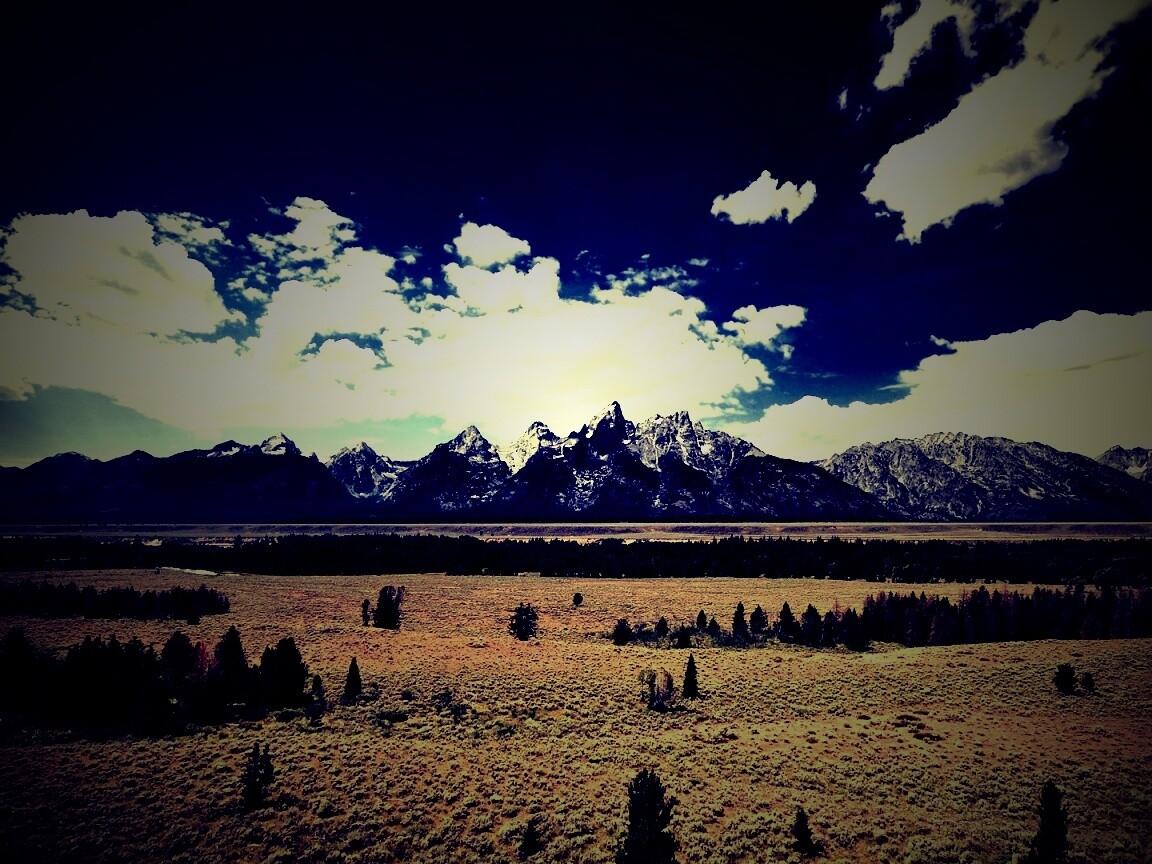 Степь и горы обои