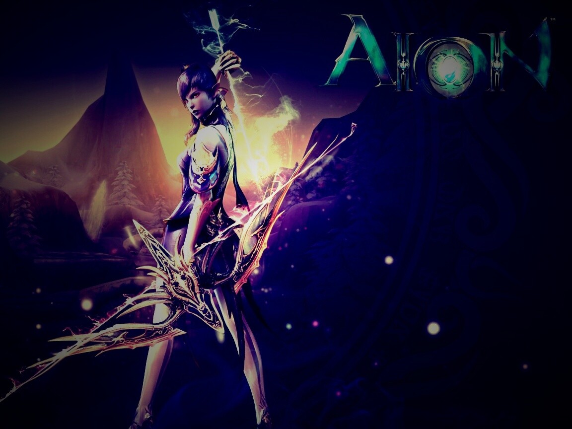 Эльфийка из Aion обои