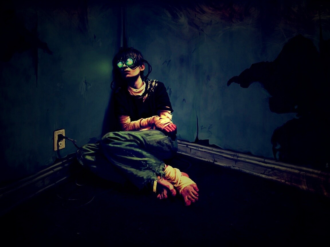 Потерянный в виртуальном мире обои