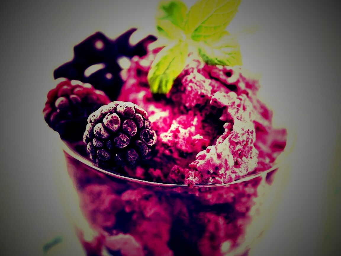 Ягодное мороженное обои