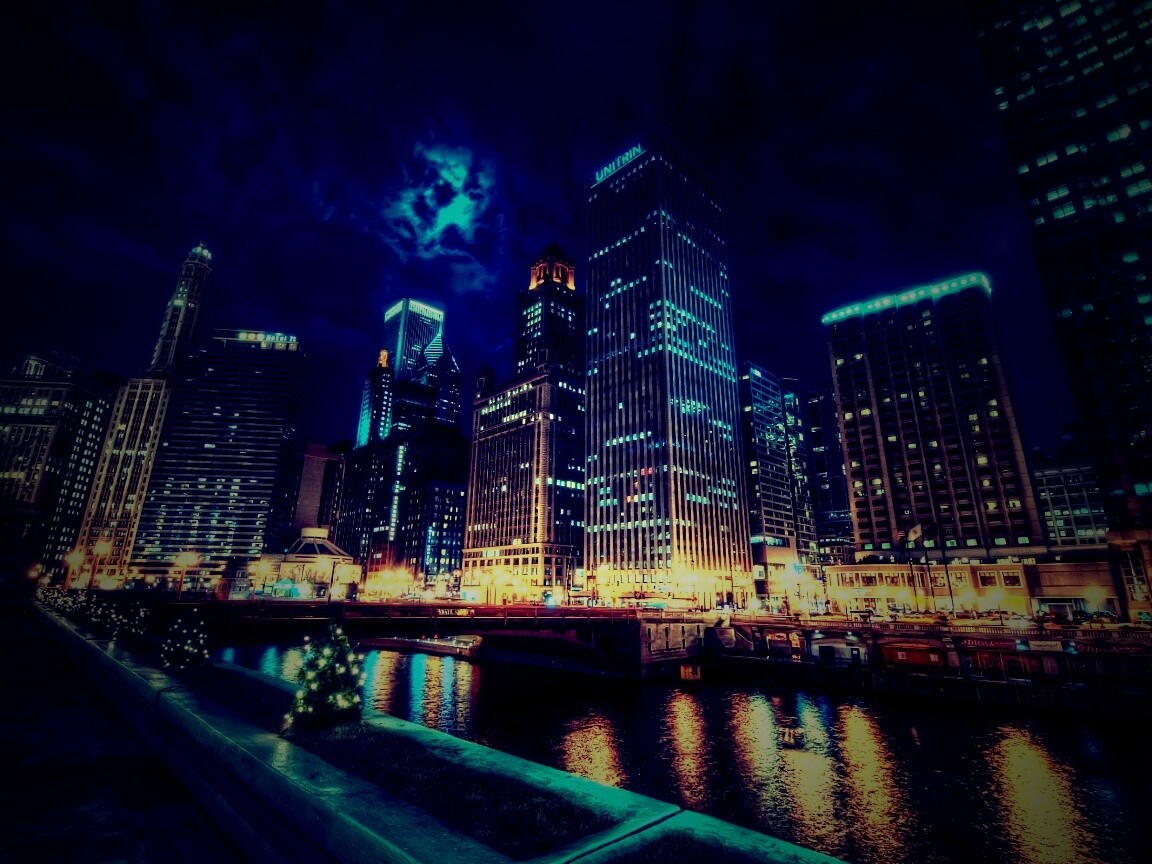 Потрясающий городской вид обои