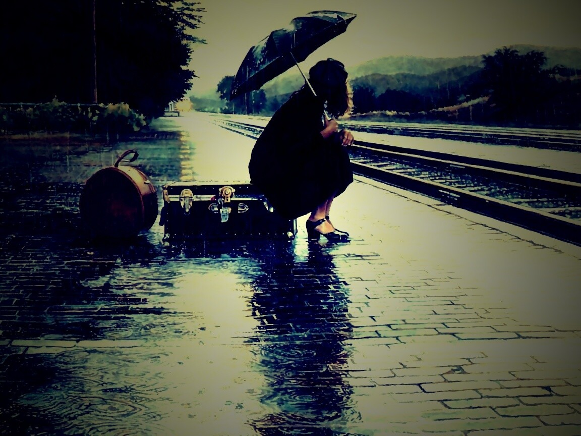 В ожидании поезда обои