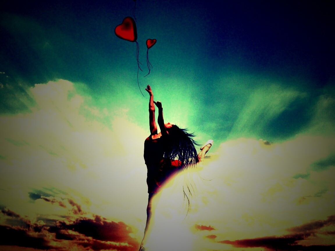 Отпускаяю сердце в небеса обои