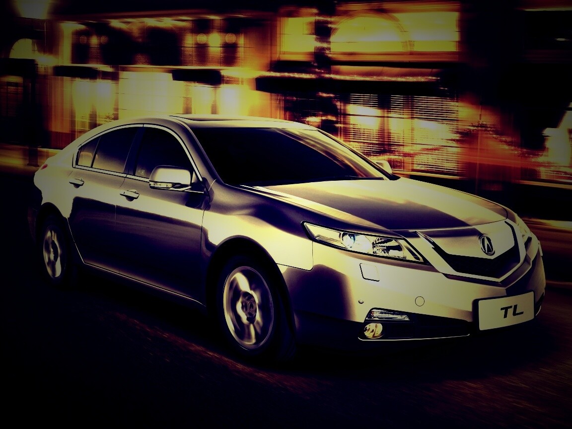 Acura в движении обои