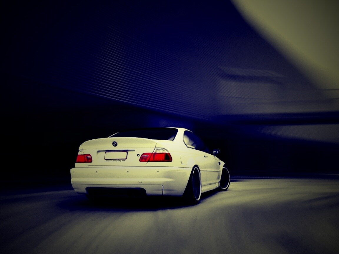 Белый БМВ обои