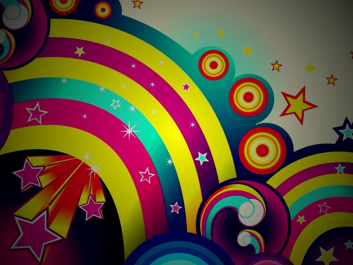 Векторные радуги обои