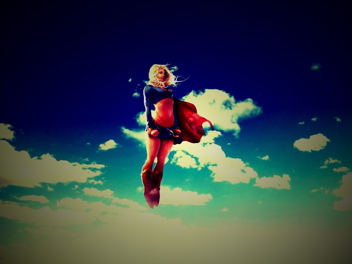 Супердевушка обои