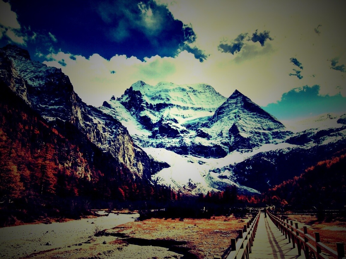 Дорога в горы обои