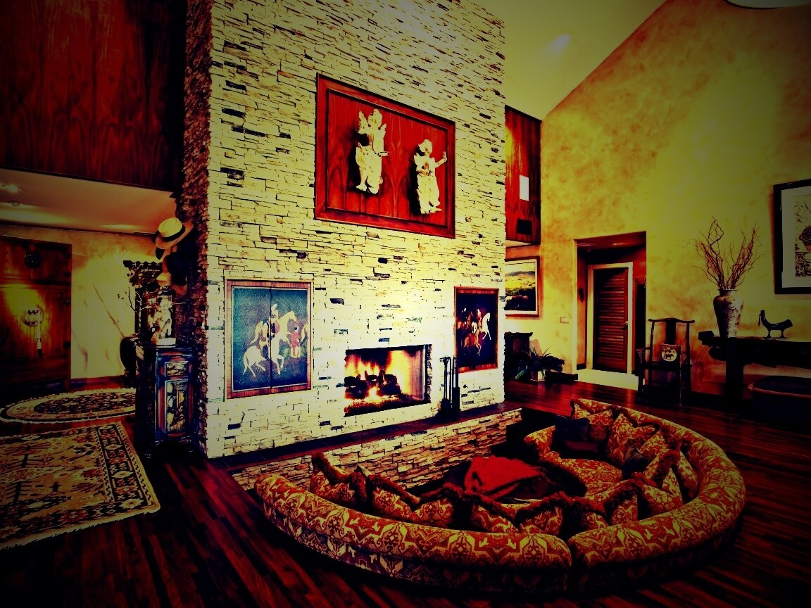 Интерьер гостинной обои