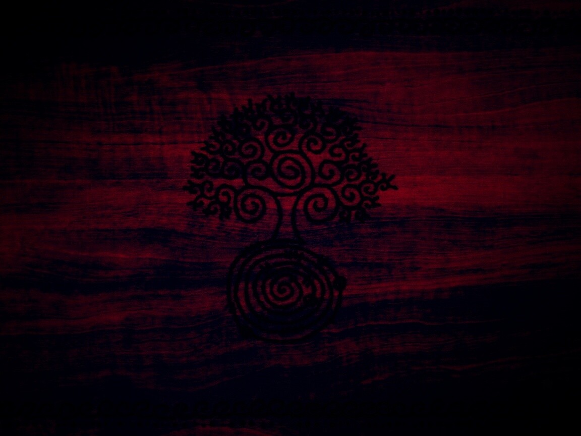 Выжженный рисунок дерева обои