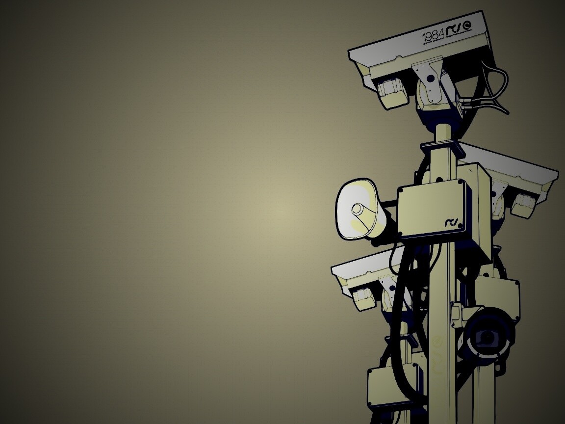 Недремлющее око камер наблюдения обои