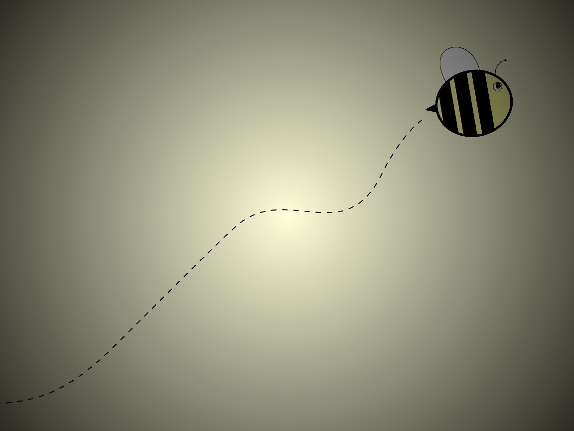 Минималистичная пчелка обои