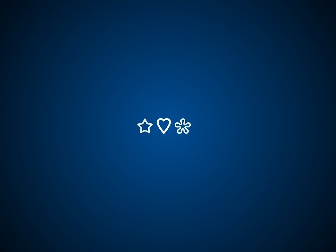 Фигуры на синем фоне обои