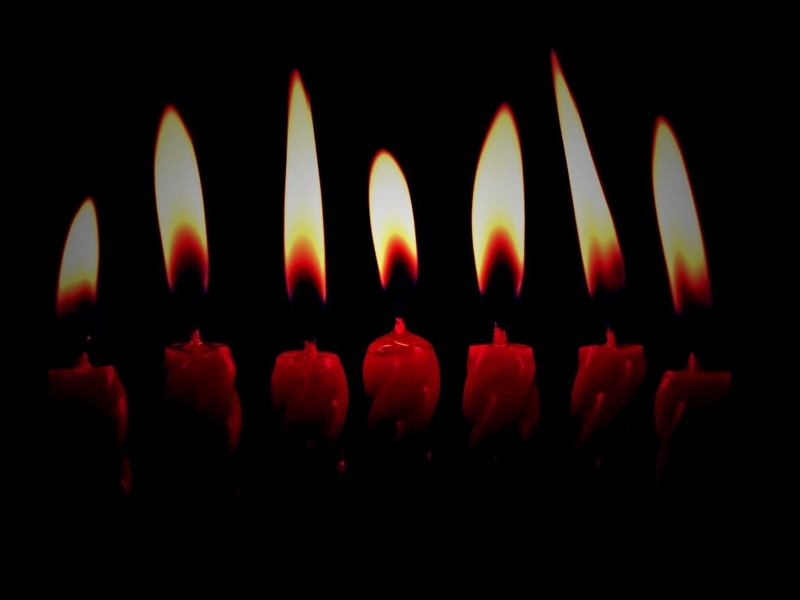 Красные свечи обои