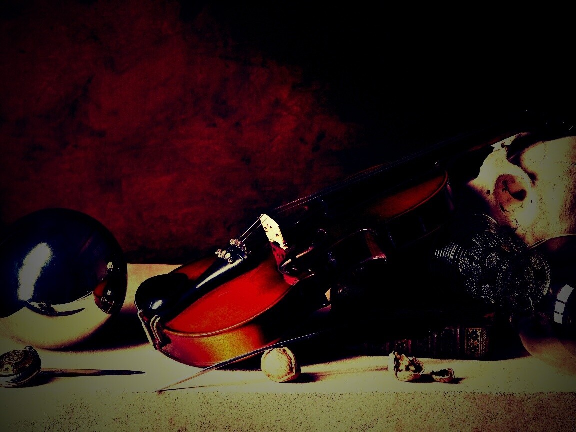 Композиция со скрипкой обои