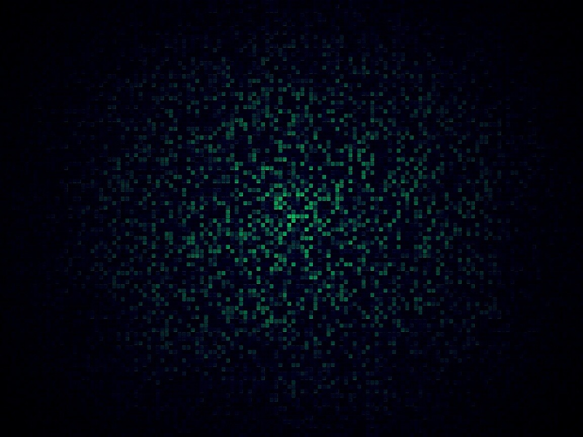 Зелёный пиксель арт обои