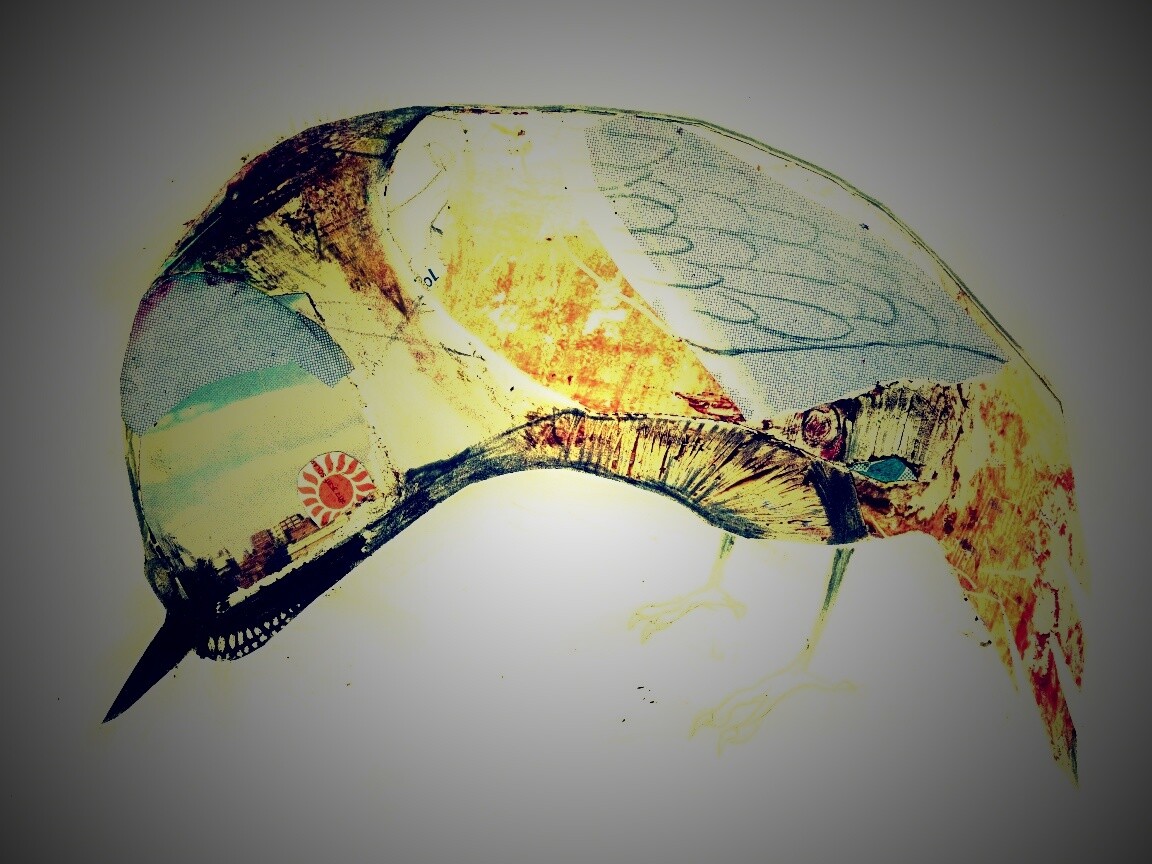 Аппликация Стефана Томпсона "Птица" обои