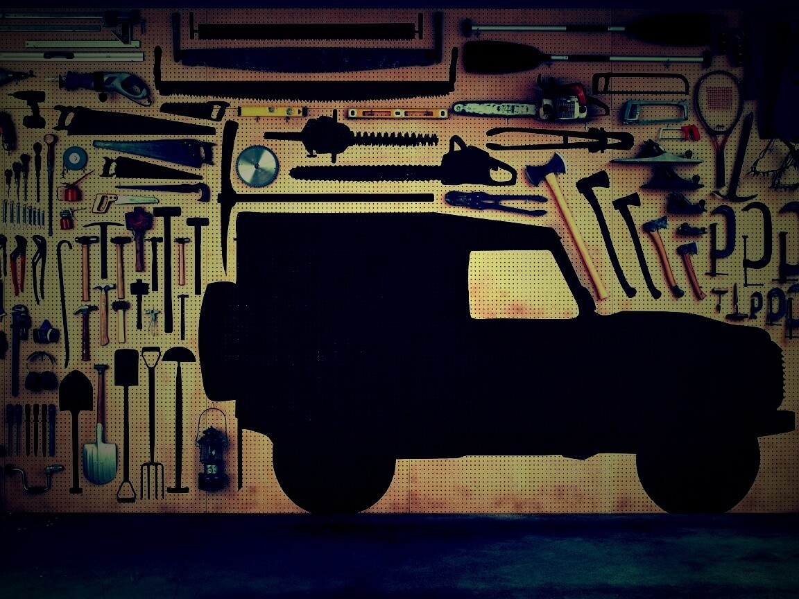 Типичный гараж обои