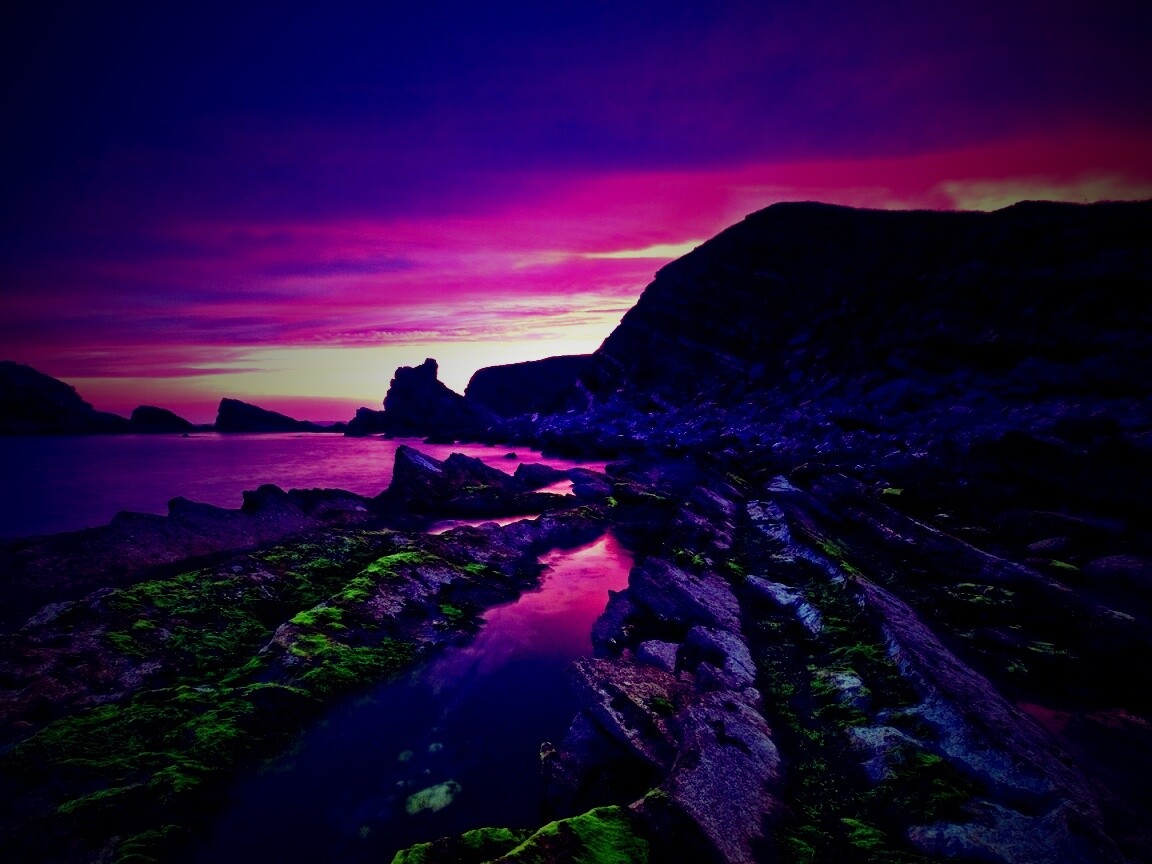 Скалистый берег обои