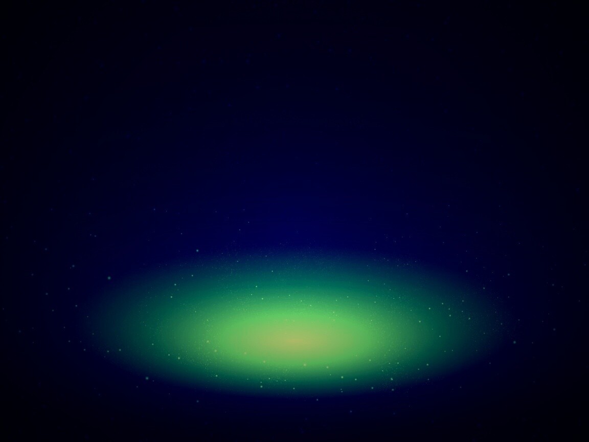 Свечение в ночном небе обои