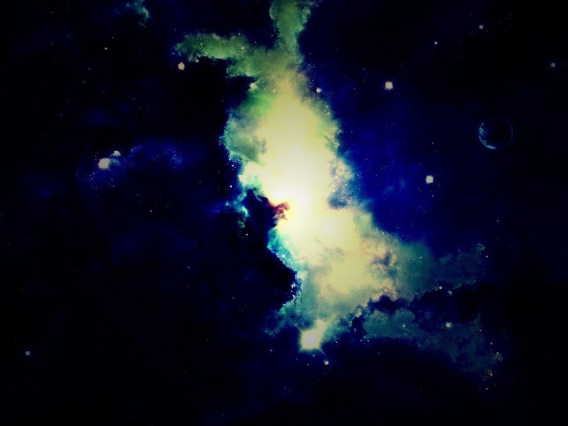 Туманность в далёком космосе обои