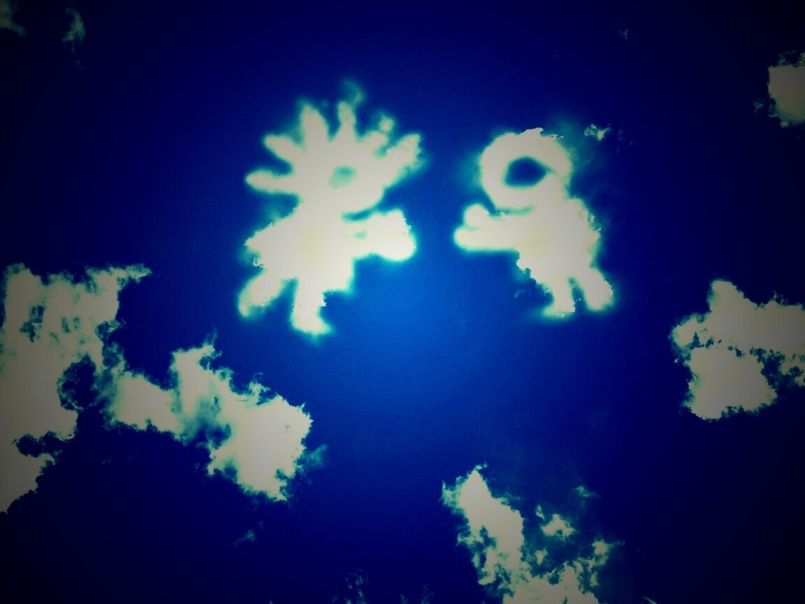 Фигуры из облакоа обои