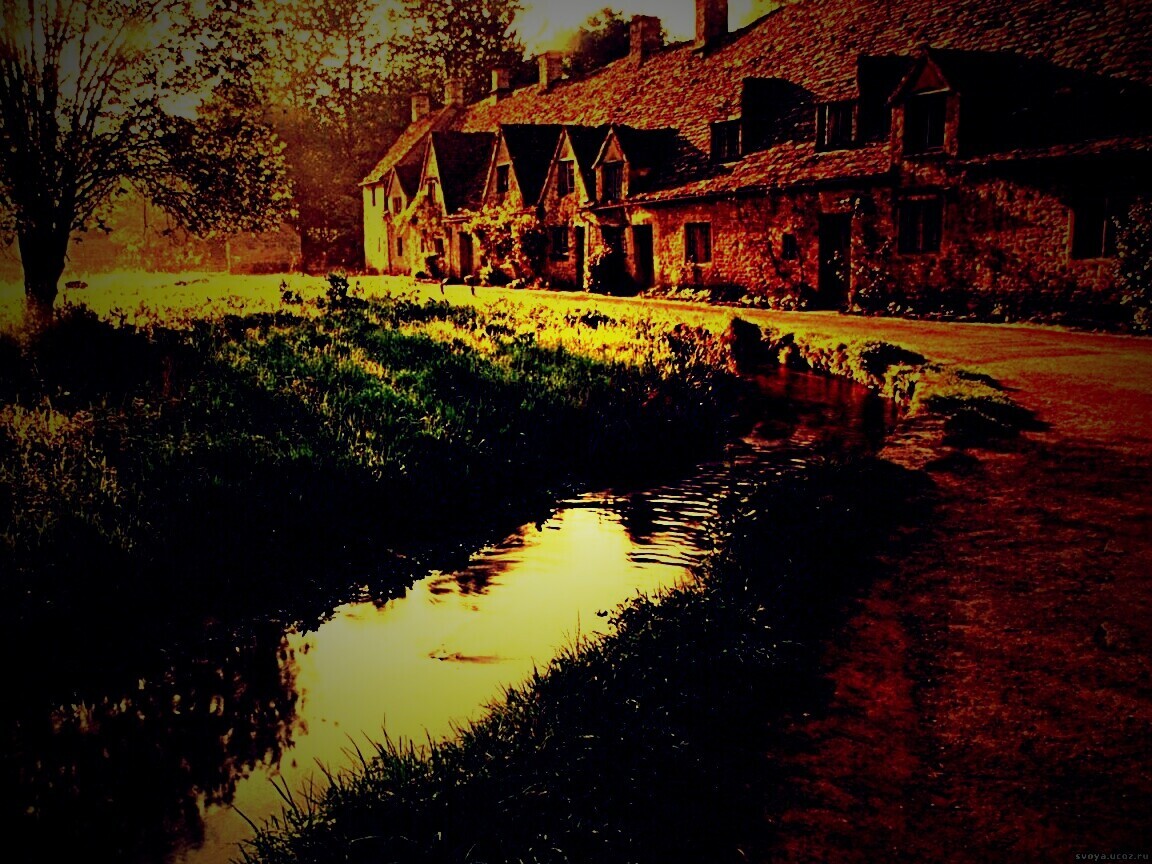 Домик в Англии обои