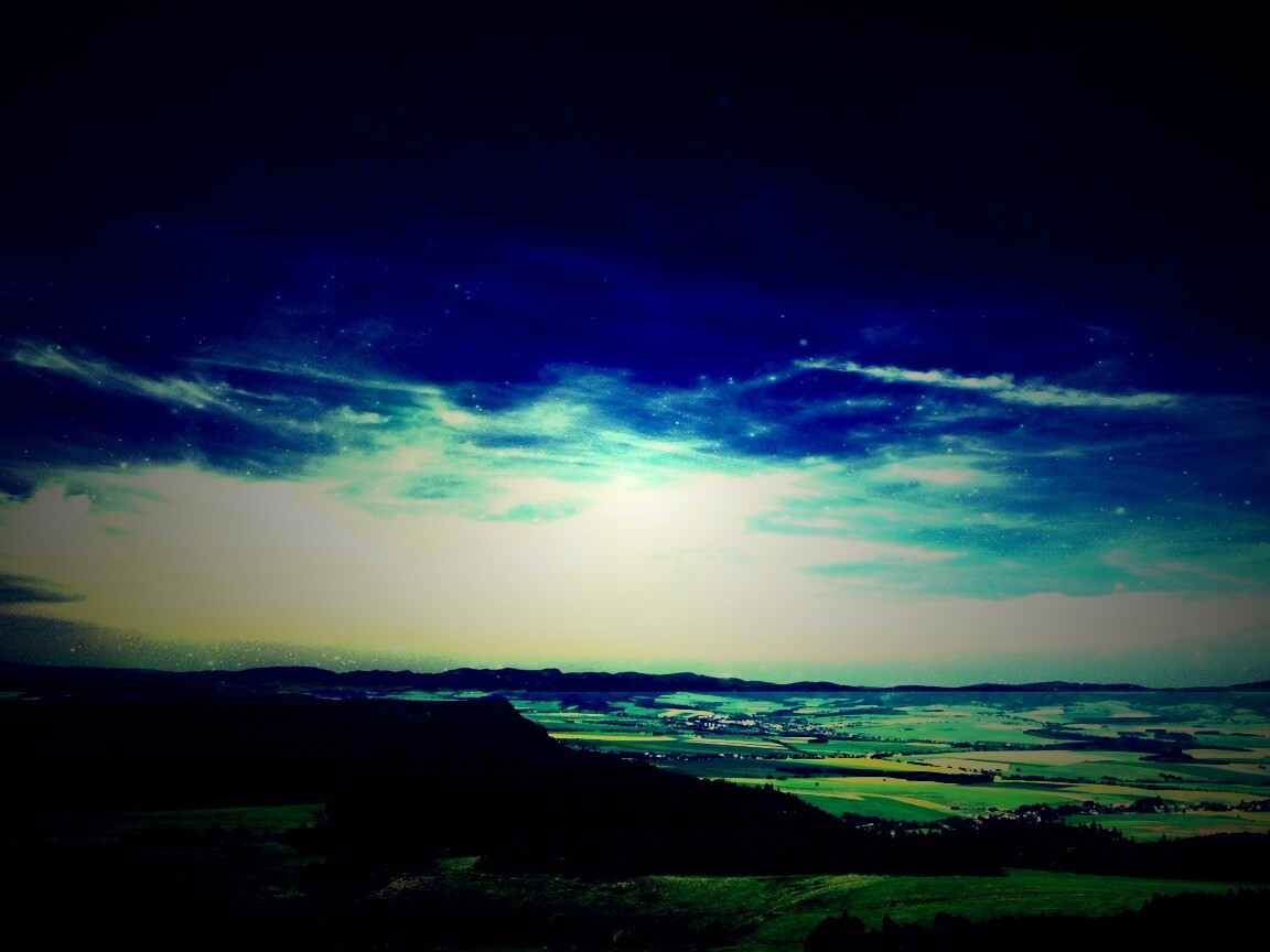 Вид на равнину обои