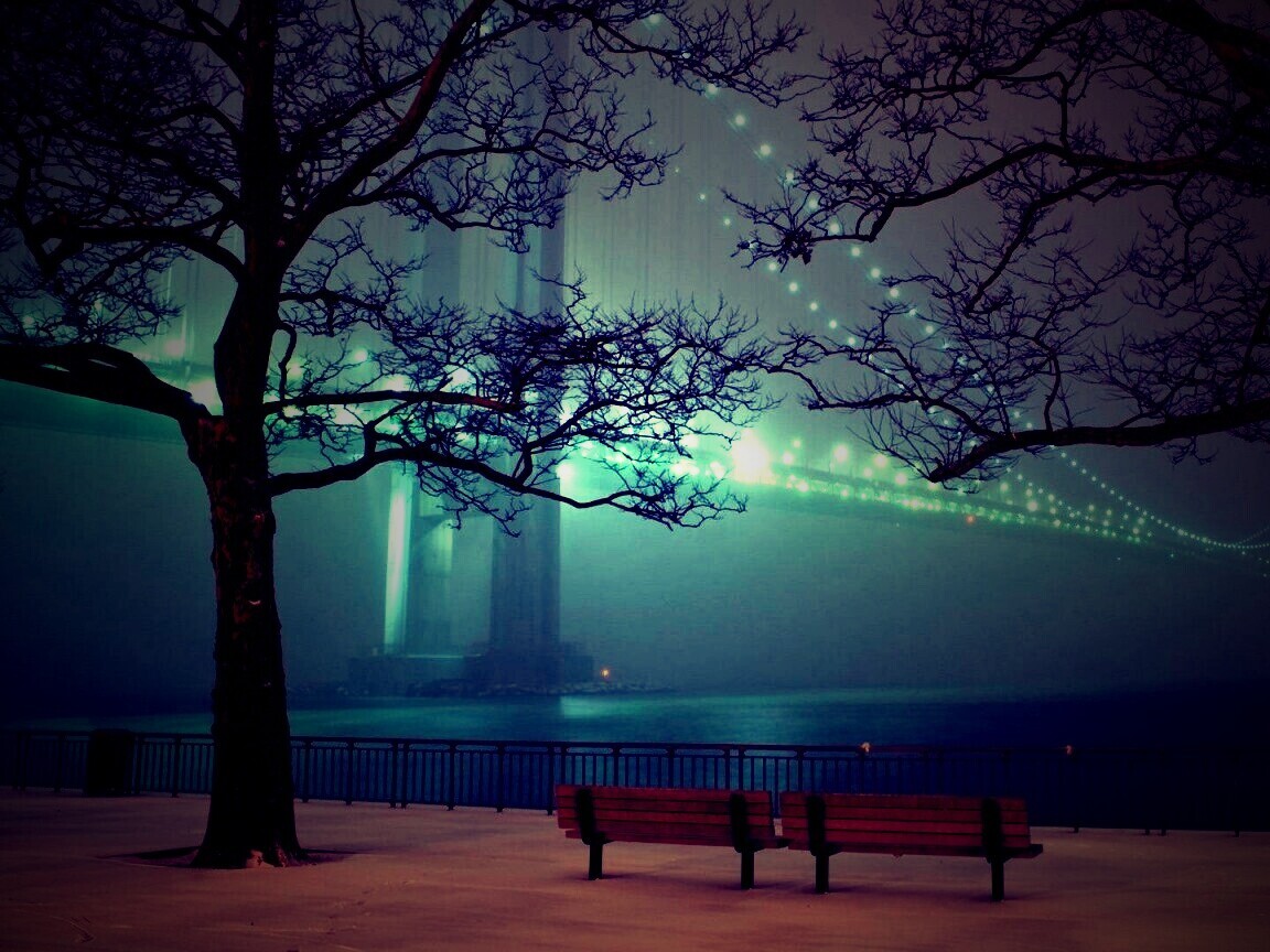 Вечер в Нью-Йорке обои