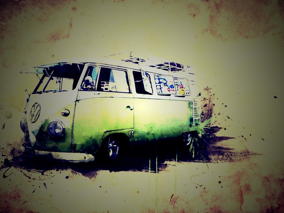 Фольксваген 56 года - лучший фургон для путешествий обои