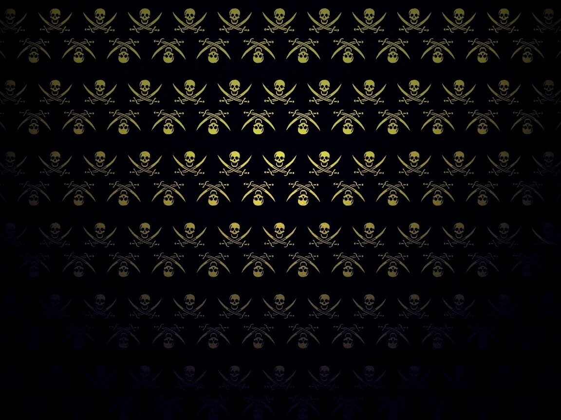 Череп и кости, пиратская тематика обои