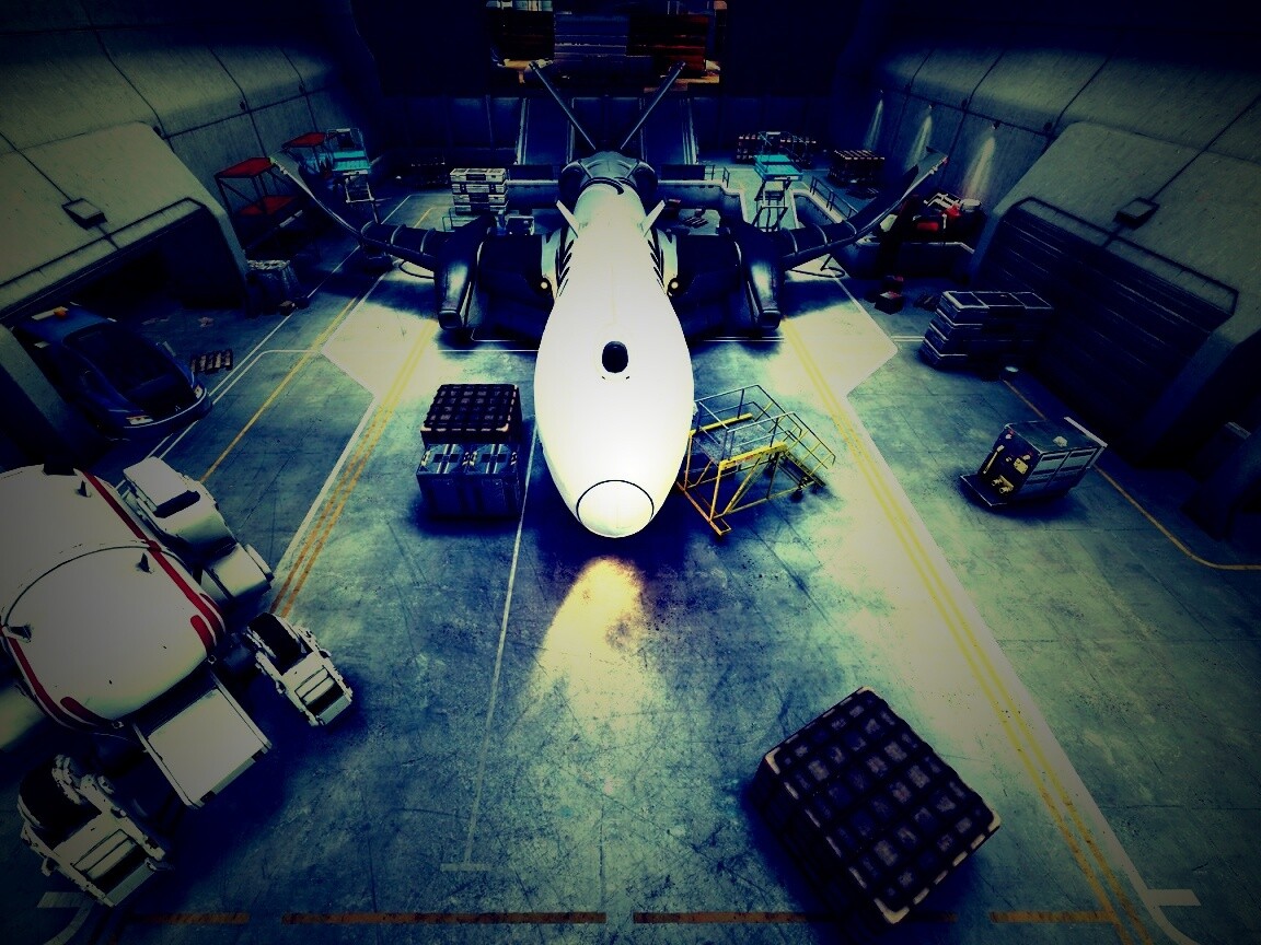 Ангар из игры Brink обои