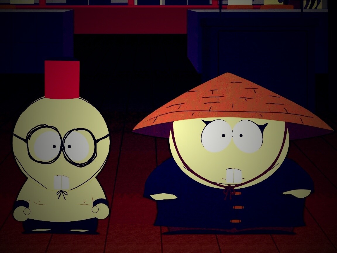 Баттерс Стотч и Эрик Картман в Китайской проблеме обои