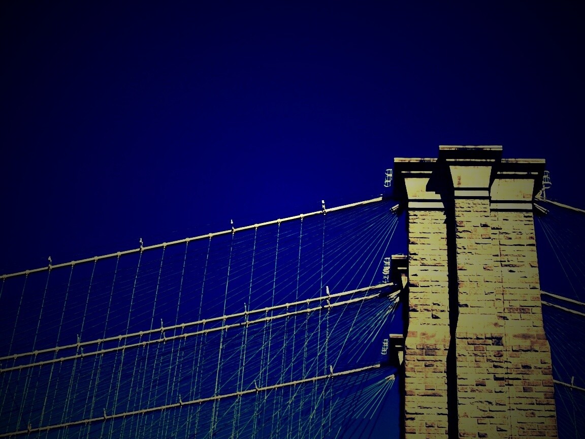 Одна из арок Бруклинского Моста обои