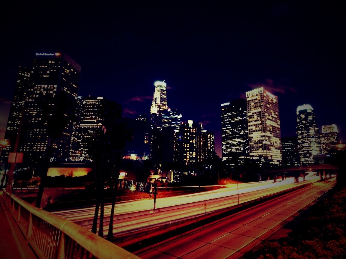 Ночной город обои