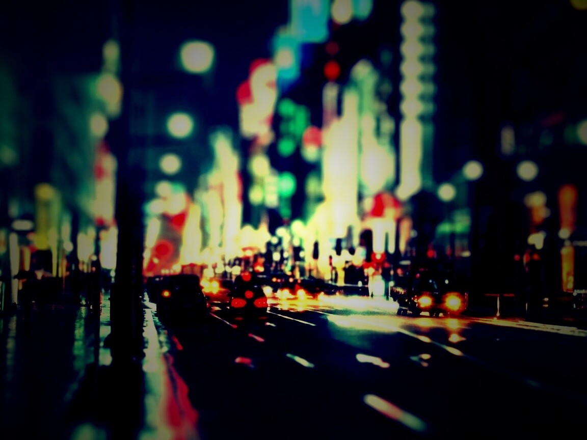 Игрушечный город огней обои