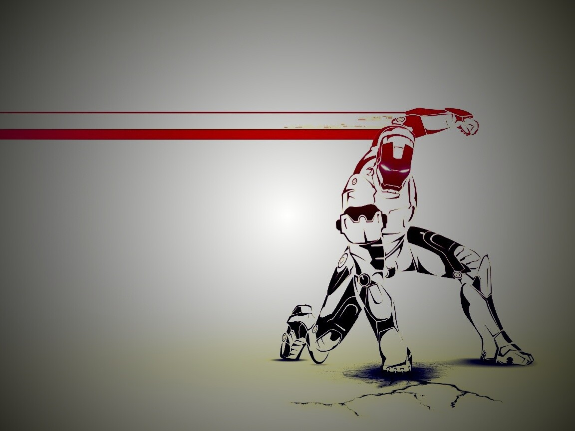 Векторный Железный Человек обои