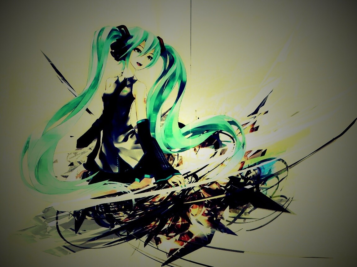 Арт с Хатсуне Мику обои