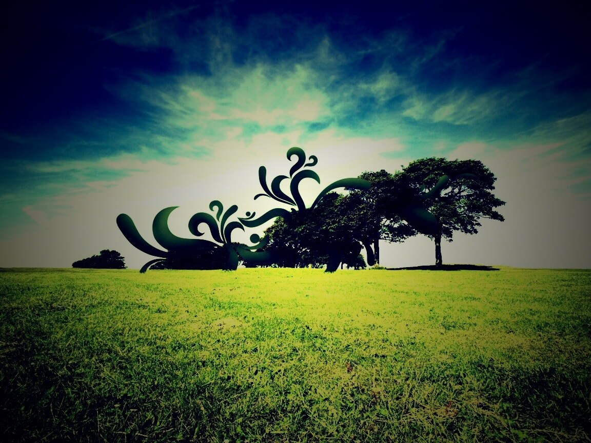 На равнине обои