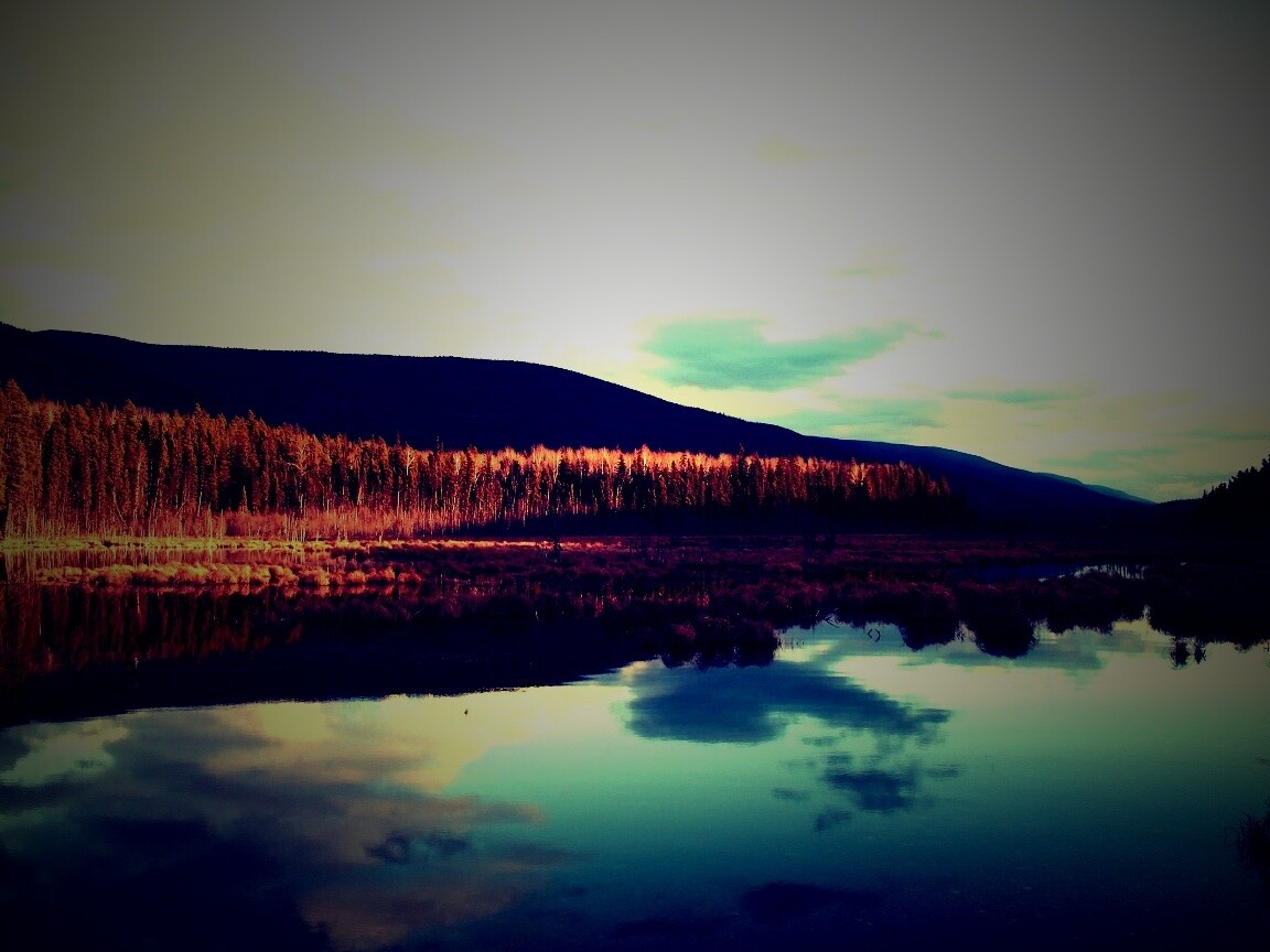 Осеннее озеро обои