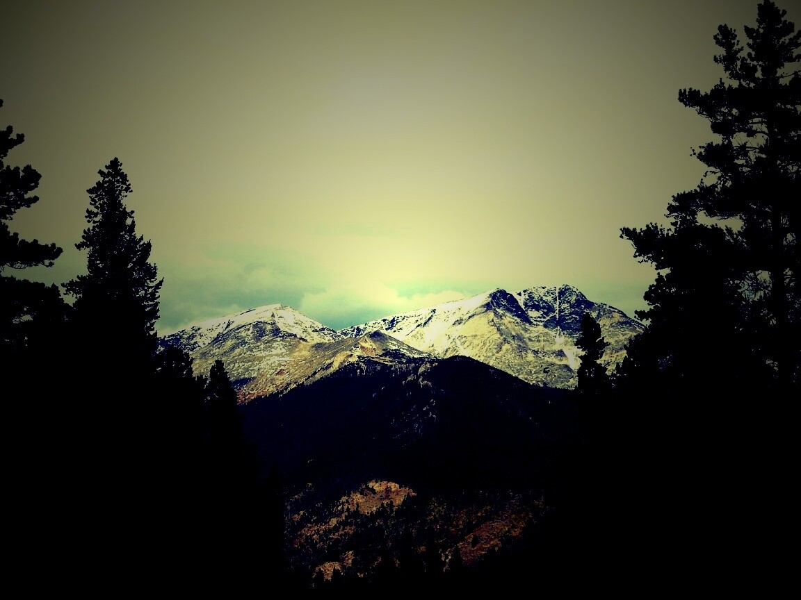 Вид на горы обои