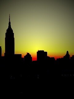 Утренний город обои