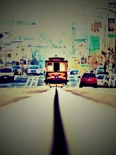 Утро в городе обои