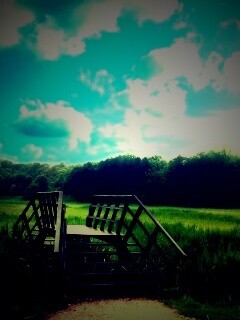 Мостик обои