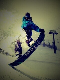 Сноубордист обои